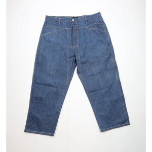Vintage 90s Marithe Francois Girbaud Mens 40x26 Faded Baggy Fit Denim Jeans Blue